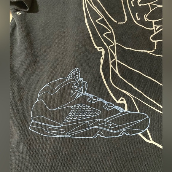 Nike Air Jordan 5 Men’s Jumpman Promo Shoe Graphic Polo Shirt. Size 3XL - Picture 9 of 14